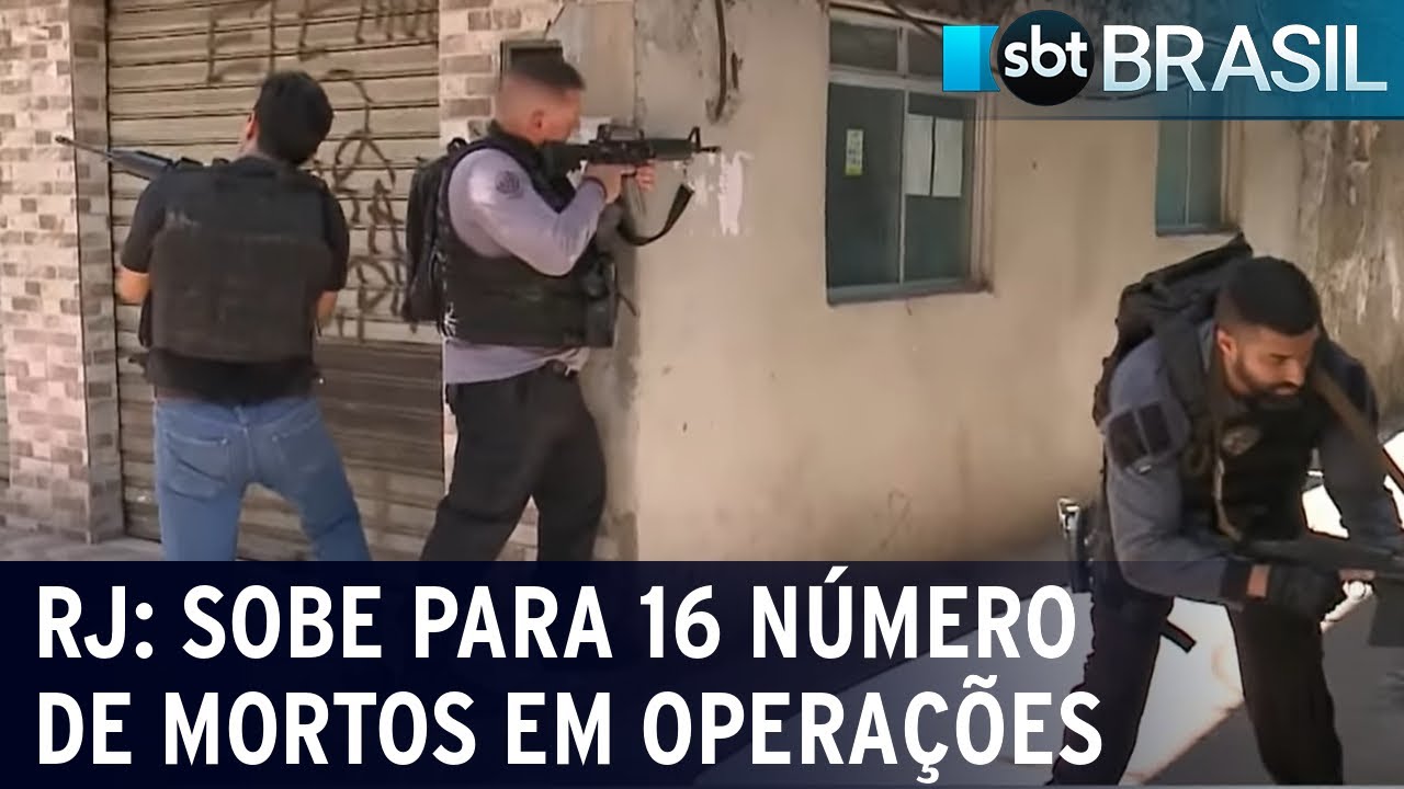 RJ: sobe para 16 o número de mortes durante operações em comunidades |  SBT Brasil (26/11/22)