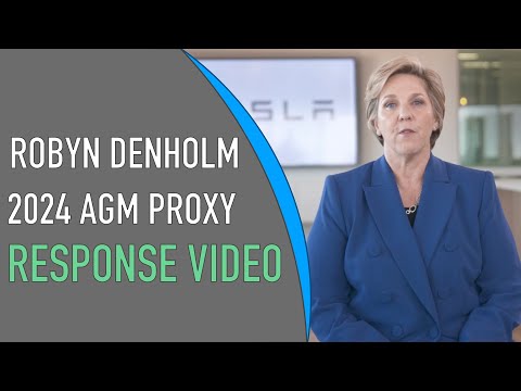 ROBYN DENHOLM - Tesla 2024 AGM Proxy Voting Instructions - RESPONSE VIDEO
