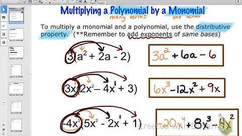 Topic 7: Monomial X Polynomial (2018-19)