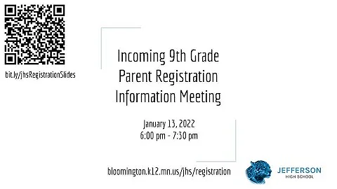 9th Grade Registration - Parent Meeting