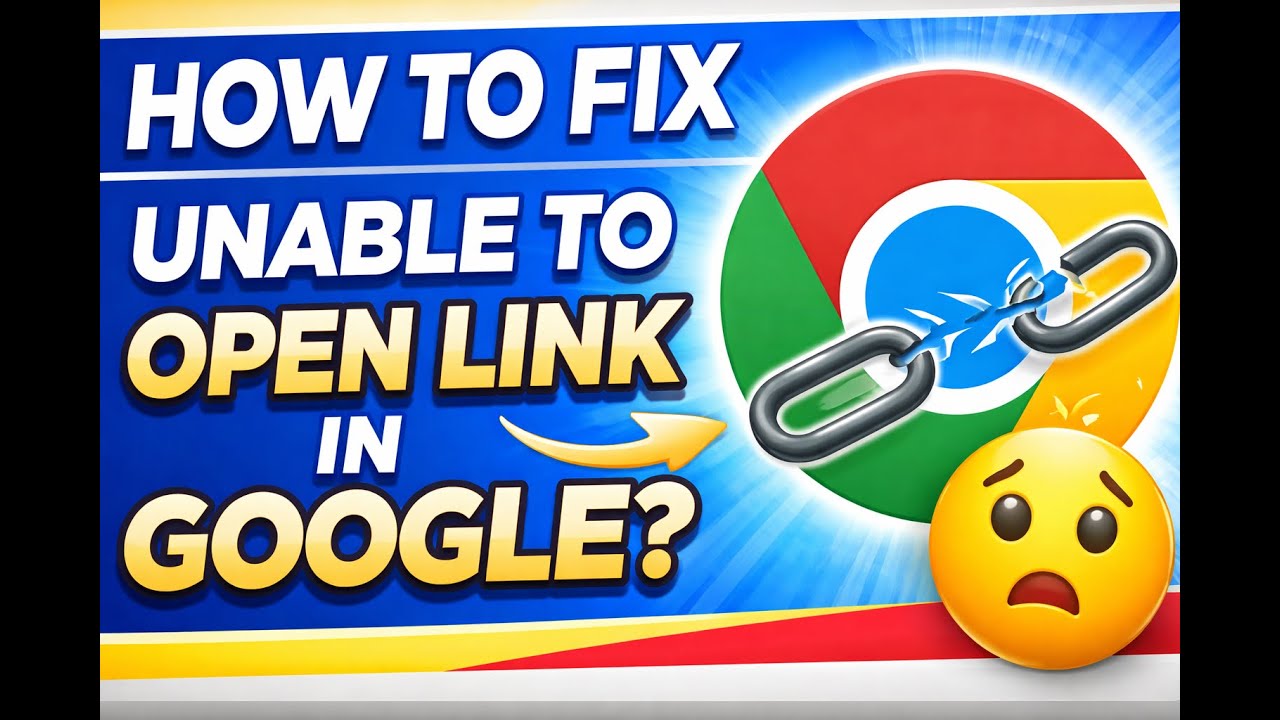 How to Fix Unable to Open Link in Google Problem 2026 - YouTube