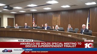Amarillo ISD announces lone finalist in superintendent search