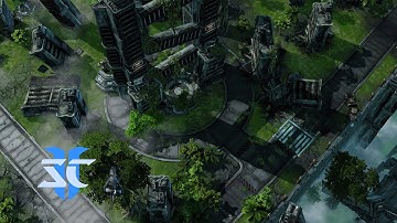 Re mapping in Starcraft 2 Editor «Ghost Tower» 4K