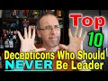 Gotbot counts down top 10 decepticon who should never be leader