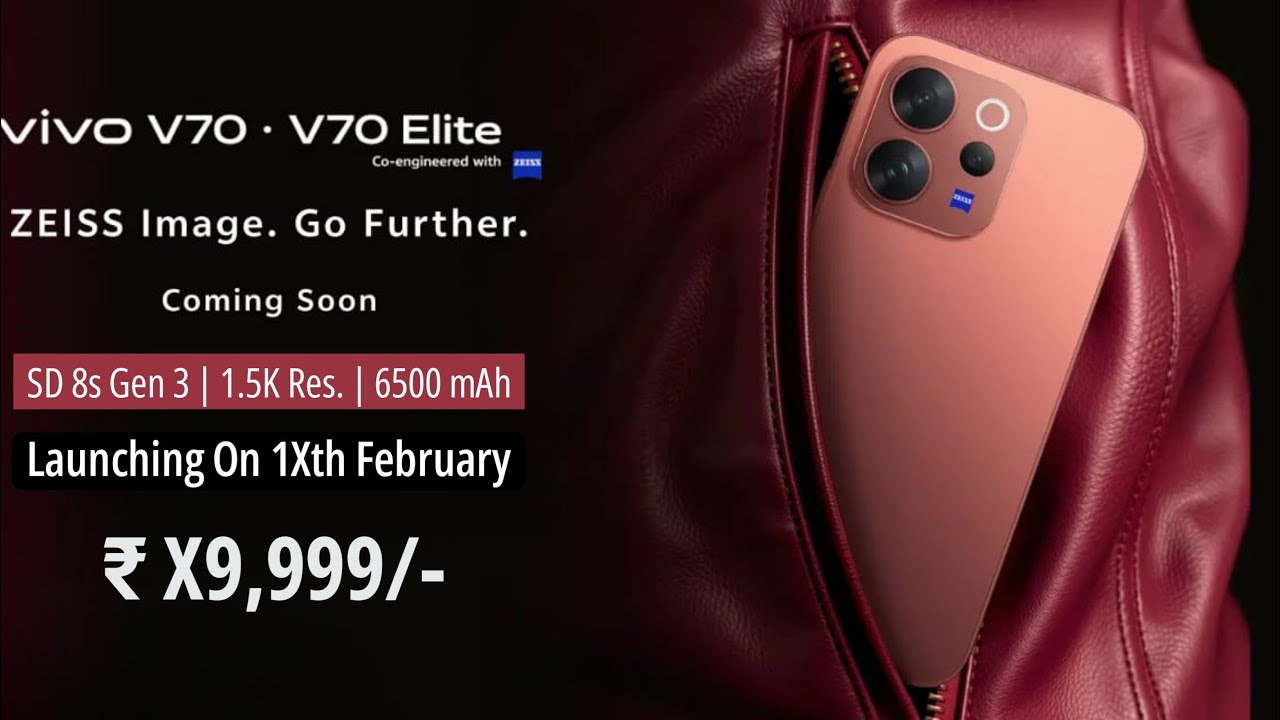 Vivo V70 Review 🔥Vivo V70 Elite Price, Specs, Camera, Battery, Gaming