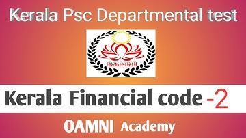 KFC - Kerala FinancialCode class-2/ collection, remittance & accounting of revenue  & fines