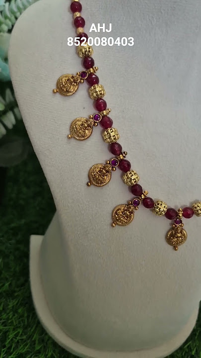 #onex beads with Lakshmi kasu mala#8520080403
