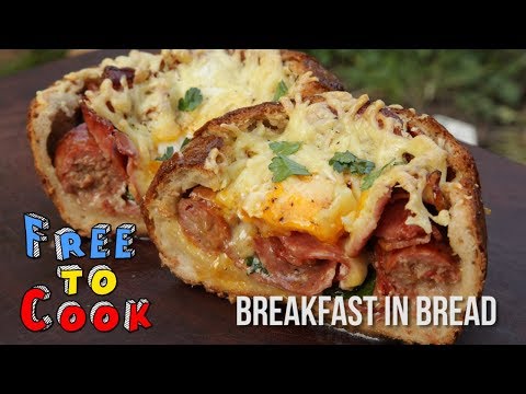How to cook Breakfast in Bread (Egg Bread Bowl) (Quickie)