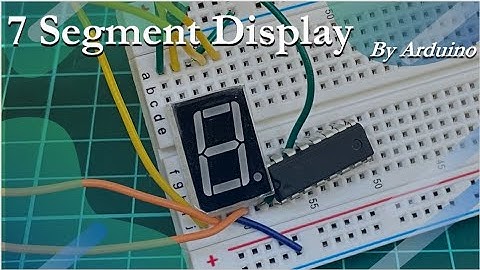 7 Segment Display with 74HC595 by Arduino
