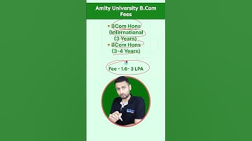 Amity University BCom Fees - 3 LPA!✍🏻#shorts