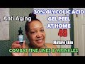 How to Combat Fine Lines & Wrinkles | 30% Glycolic Acid Peel at Home | NeeCJae