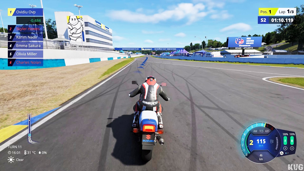 RIDE 6 - Road Atlanta (Short Course) - Gameplay (PS5 UHD) [4K60FPS]