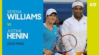 Serena Williams v Justine Henin  Australian Open 2010 Final | AO Classics