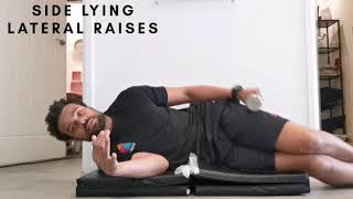 Side lying lateral raises