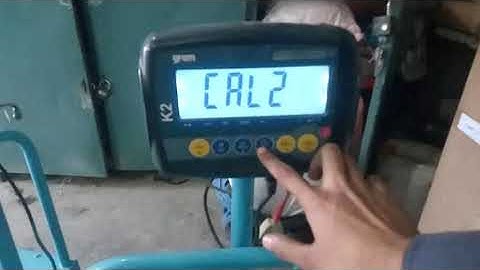 How to calibrate k2 gram weigh indicator