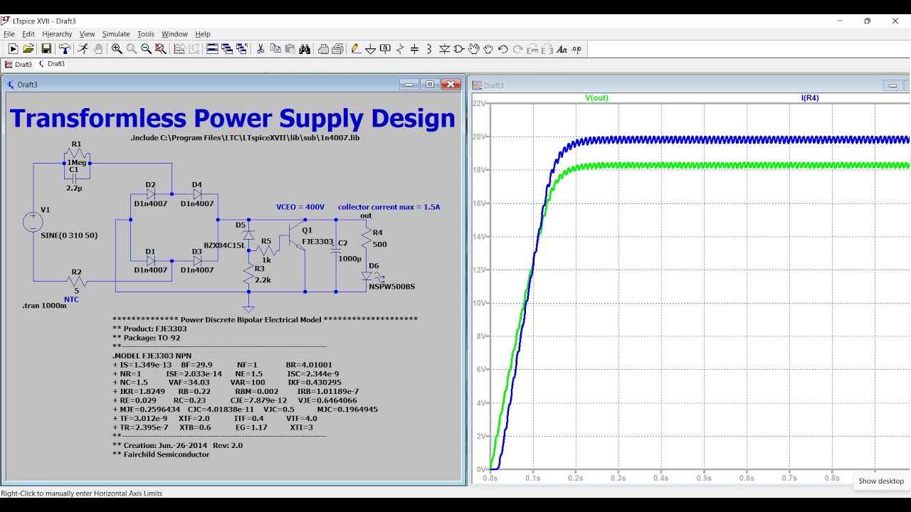 How to Design Transformerless Power Supply Circuit in LTSpice
