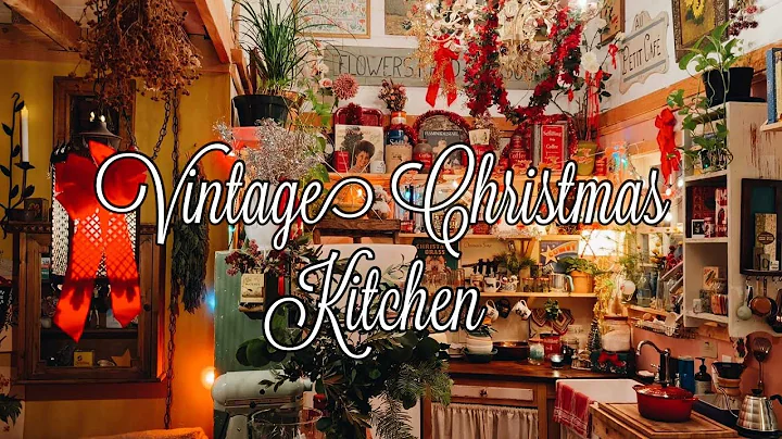 Tiny Kitchen, BIG Christmas Magic | Maximalist Vintage Kitchen Holiday Decor