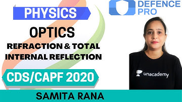 Optics: Refraction & Total Internal Reflection | Physics | Target CDS/CAPF/NDA/AFCAT 2020-2021