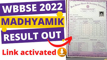 west bengal madhyamik result 2022 | how to check wbbse result 2022