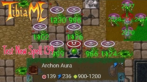 Tibiame MMO Test New Spell 139 wizard