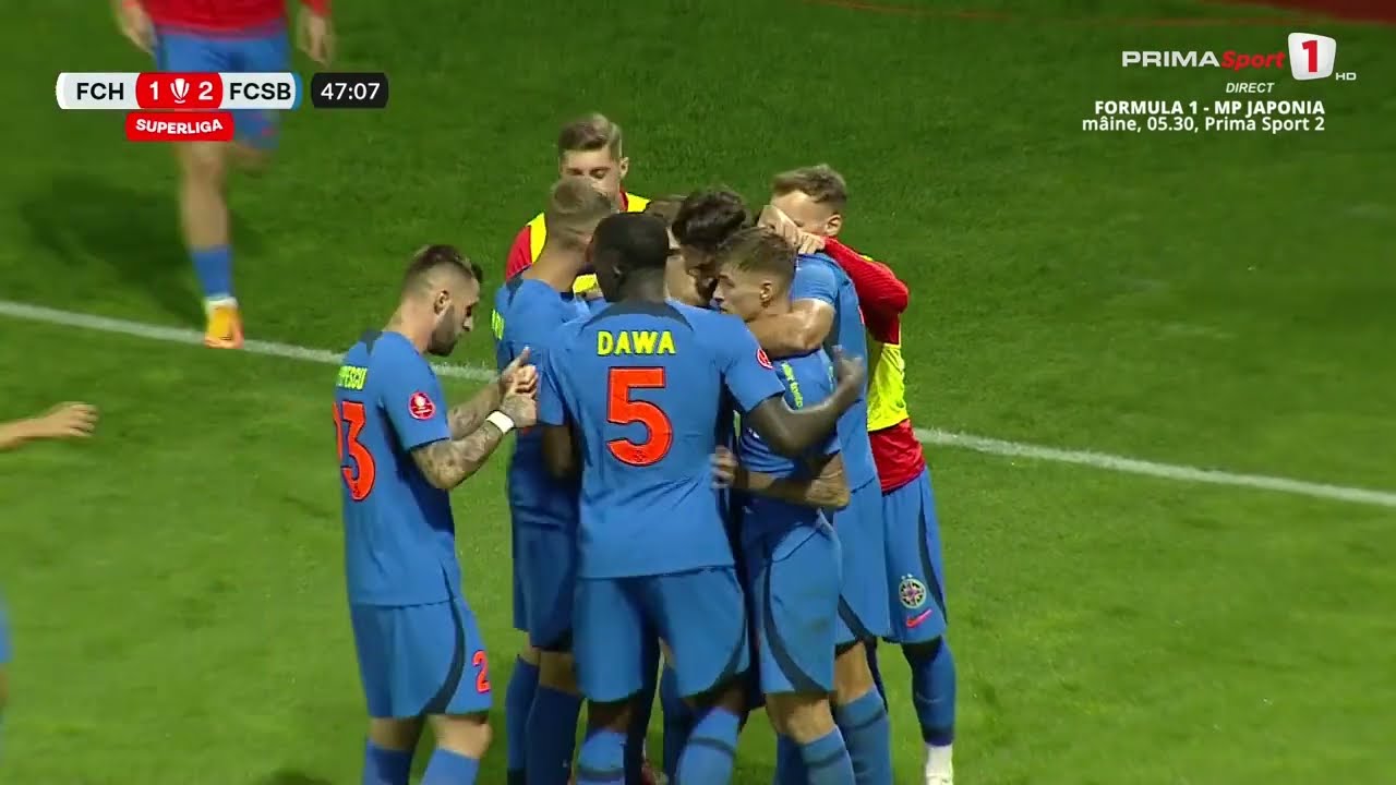 Superliga: FC Hermannstadt – FCSB 2-2, în meci restanţă