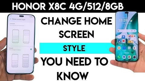 How To Change Your Honor X8C Home Screen Style