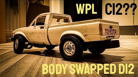 WPL C12....?!?! WPL D12 with C24 body swap! Toyota HILUX DRIFT!