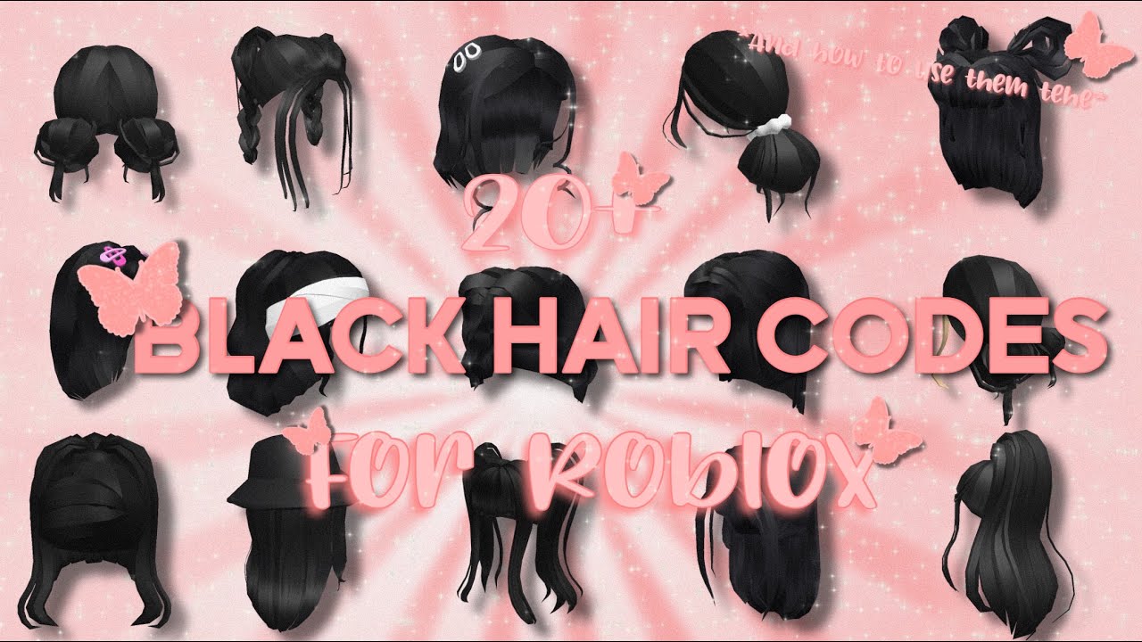 Bloxburg Black Hair Codes In Black Hair Roblox Coding Black Hair My