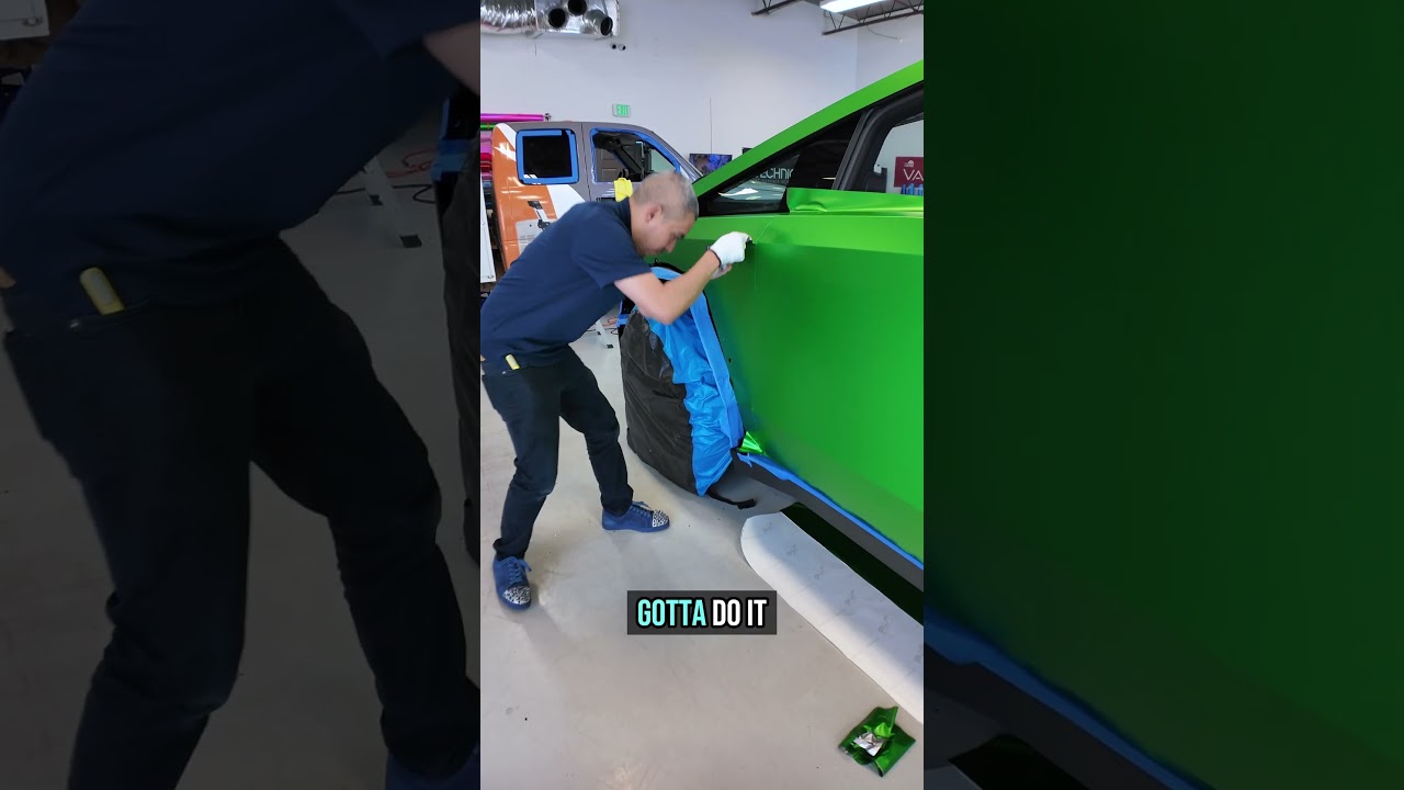 I Used to be Scared to Wrap These Trucks #carwrapping #colorppf #satisfyingvideo