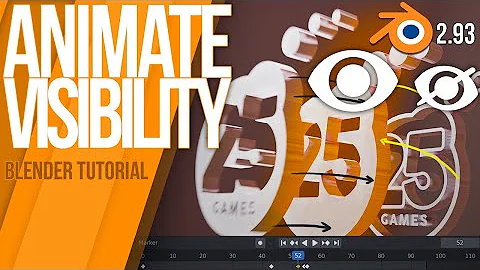 How to ANIMATE VISIBILITY? | Blender 2.93 | Tutorial