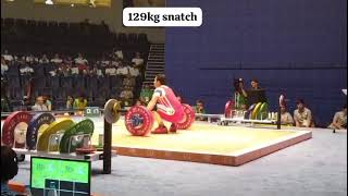 129kg snatch at Baku World Islamic Games 2017 #trending #weightlifting