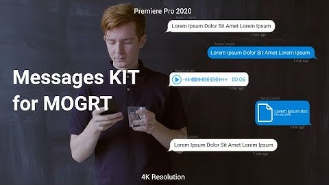 Text Messages Kit Motion Graphics Templates