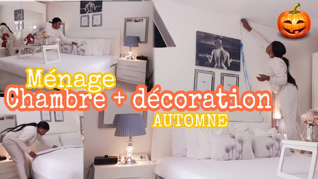 MÉNAGE CHAMBRE +DÉCORATIONS AUTOMNE//BEDROOM CLEANING + AUTUMN DECORATIONS