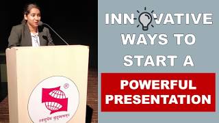 HOW TO START A PRESENTATION | PPT Introduction | Introduce presentation SHIVANI SAXENA