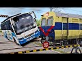 Heavy BUS vs MEMU Train -:- Stops The Train :-: Train simulator 2024