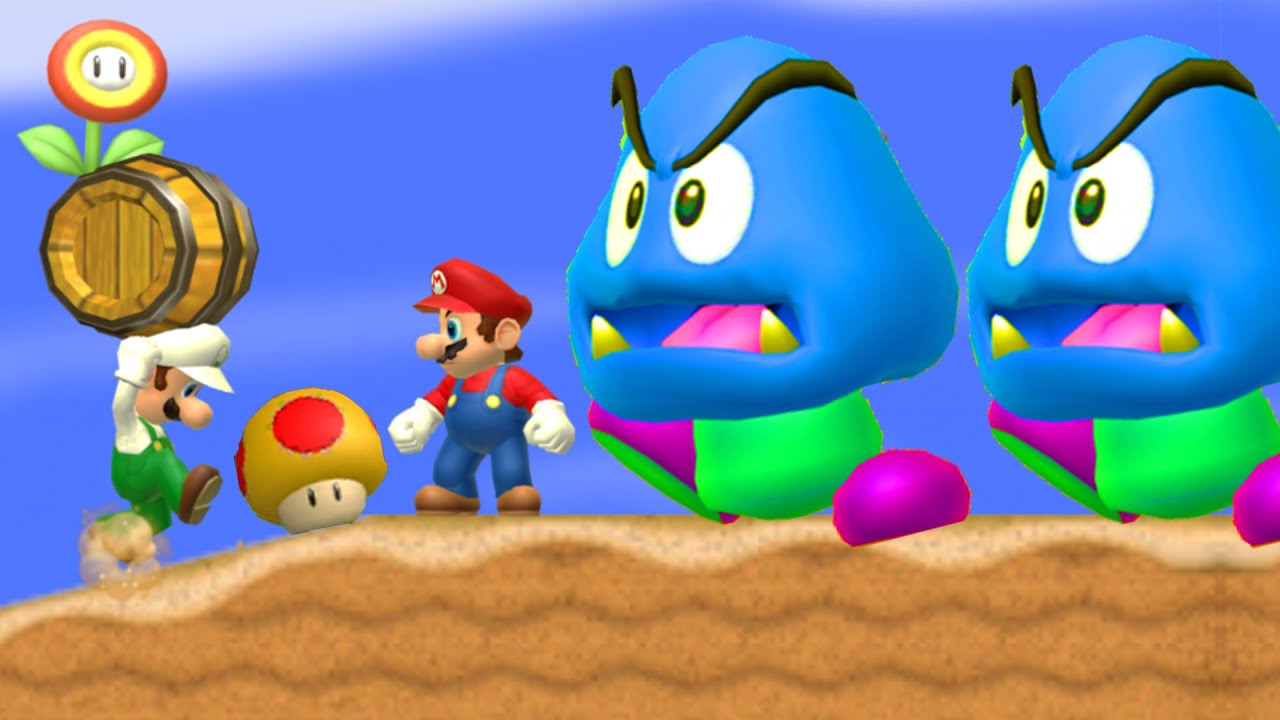 New Crazy Mario Bros. Wii Walkthrough 2 Player CoOp 09 YouTube