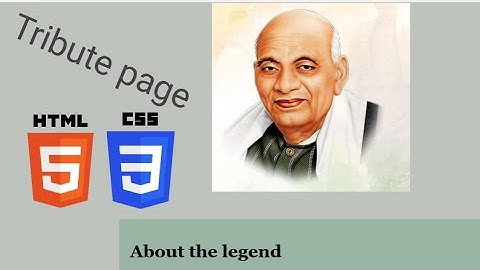 How to make Tribute page using html and css tutorial || #htmlcsstutorial #html5 #htmlcssproject
