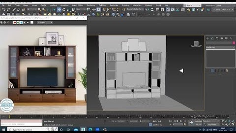 3DsMax Tutorials, Learn 3D Modeling and Texturing a TV Unit from Scratch in 3dsmax ( Part 2)