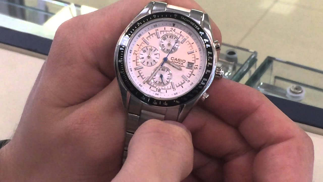 Обзор наручных часов Casio EF-503D-7A - YouTube