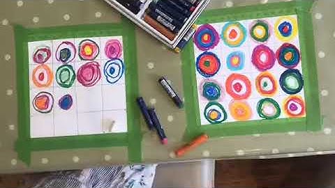 How to create Kandinsky Concentric Circles for kids