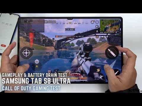 Samsung Tab S8 Ultra Call of Duty Mobile Gaming test | Snapdragon 8 Gen 1, 120Hz Display