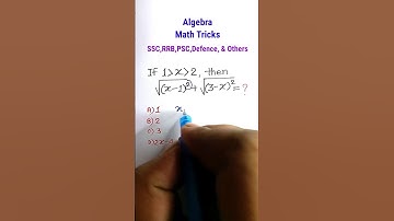 Algebra Shortcuts/ Tricks / Solutions ||Algebra Tricks| Math for SSC CGL GD MTS CHSL|#shorts