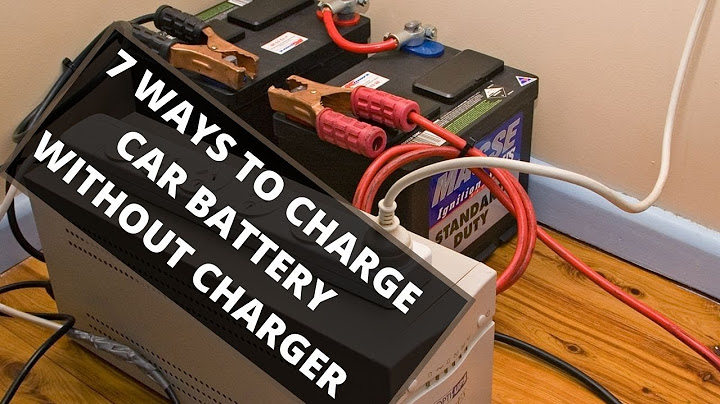 How to charge a dead car battery without another car