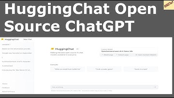 HuggingChat Open Source ChatGPT based on Open Assistant AI model