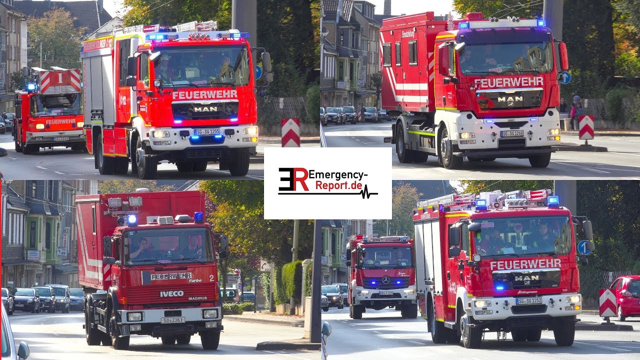 [GROSSALARM IN SOLINGEN ~ KRANKENHAUSBRAND] - Einsatzfahrten zur MANV-Großübung -