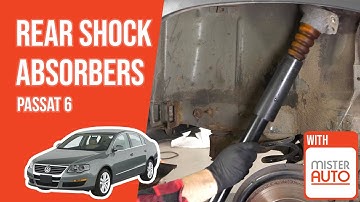 How to replace the rear shock absorbers Passat mk6 ➿