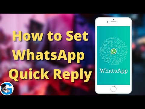 How to Set QUICK REPLY on Whatsapp Business | Whatsapp Quick Reply | Gro...