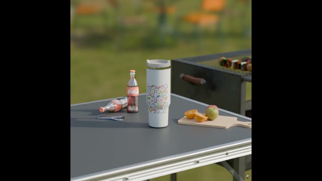 In Stock US Warehouse H2.0 Vaso De 40 Onzas Suave Mate 40oz Holographic Leopard Tumbler with Handle