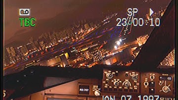 MSFS Old VHS style approach into Hong Kong Kai Tak - Boeing 747