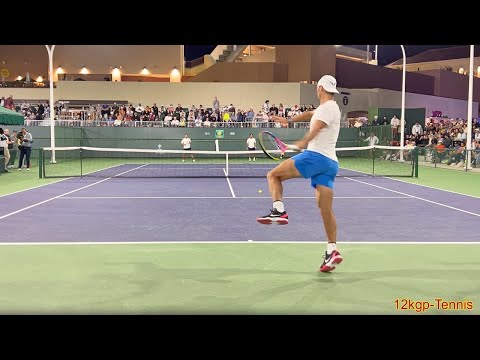 видео: Rafael Nadal - 2024 IW Practice [Court Level, 4k 60fps]